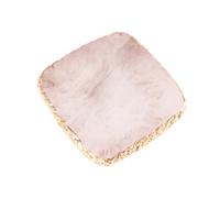 SMASOLO Palette Manucure Résine Carrée Imitation Agate Grise Palette Mélange Vernis Pastel Plaque Ongles Légère et Facile à Nettoyer Accessoire Manucure pour Exposition et Mélange des