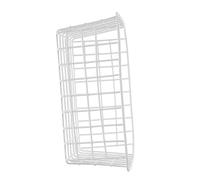 SMASOLO Panier De Rangement Congélateur 28x21,5x12 Cm En Fil Métallique Blanc Conteneur Alimentaire Stockage Fruits Et Légumes Usage Réfrigérateur La Cuisine Simple à Déplacer