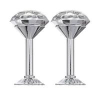 SMASOLO Paquet de 1 Paire de Crochets Muraux pour Rideaux en Alliage Argenté Tête en Cristal Brillant Embrasses Décoratives Multifonctions pour Décoration Intérieure Suspendre de