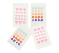 SMASOLO Patchs Hydrocolloïdes Anti-boutons Colorés Formes Variées, Lot de 4 Feuilles, Autocollants Invisibles pour Localisé des Taches et Boutons, Soin Visage Rapide et Discret