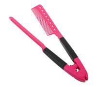 SMASOLO Peigne Lisseur en Plastique Résistant la Chaleur, Taille Moyenne, Couleur Rose Fuchsia, Outil de Coiffage Antistatique pour Lisser Cheveux Emmêlés, Accessoire Professionnel