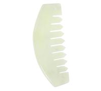 SMASOLO Peigne Massage Tête Jade Naturel Brosse Large Dents pour Circulation Sanguine Relaxation Musculaire Du et Corps Outil et Doux pour Peau Sensible