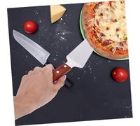 SMASOLO Pelle à Pizza Acier Inoxydable avec Manche Spatule Triangulaire pour Pâtisserie Découpe Facile de Pizza Gâteau et Outil de Cuisson Polyvalent
