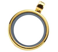 SMASOLO Pendentif Photo Acier Inoxydable Charm Rond Ouvrable pour DIY Bijoux Double Face Support Solide pour Collier Personnalisable