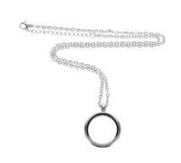 SMASOLO Pendentif Rond en Acier Inoxydable avec Chaîne Coffret Ouvrable pour Bijoux DIY Souvenirs Personnalisés pour Mariage et Enterrement de Vie de Jeune Fille