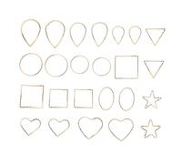 SMASOLO Pendentifs Géométriques DIY 22 Pcs Accessoire Bijoux Soi-même pour Femmes Multicolore Alliage Créatif Loisirs Manuels Présent Fête Créations Artisanales