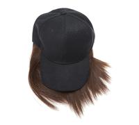 SMASOLO Perruque Chapeau pour Femme Perruque Monobloc une Pièce Courte et Lisse Extension de Cheveux Coiffe