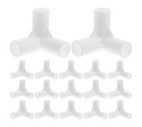 SMASOLO Pièces de Rechange pour Tentes 30 Connecteurs de Mât 9,5 MM Raccords en Plastique pour Armature Auvents et Pavillon Jardin