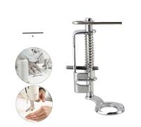 SMASOLO Pied Presseur Quilting Métal Robuste pour Machine à Coudre Domestique Basse Tige Pied Broderie Mouvement Compatible Singer Brother Babylock Design Simple et Usage Facile