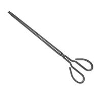 SMASOLO Pince à Feu Robuste Antidérapante pour Cheminée et Barbecue Préhension Sécurisée des Braises Chaudes Outil Long pour Manipulation Sûre des Bûches et Charbon