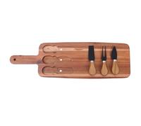 SMASOLO Planche À Découper À Fromage Couteau Billot De Boucher Planche À Fromage De Cuisine Plate En Bois