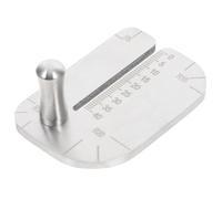 SMASOLO Plaque à Perforer en Acier Inoxydable pour Cuir, Jeu de Poinçons Multifonctions, Perforatrice Rectangulaire et Circulaire, Outil Précis pour Maroquinerie et Couture Artisanale