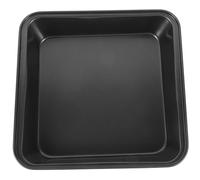SMASOLO Plaque De Cuisson Carrée 24,5x25x4,8 Cm En Acier Au Carbone Antiadhésive Pour Four, Plat à Four Polyvalent Cuisson Pizza, Poulet, Poisson Et Pâtisserie Maison