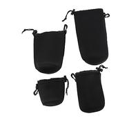 SMASOLO Pochette Étanche pour Objectif d'Appareil Photo Protection Souple en Néoprène Compatible DSLR pour Photographe Amateur et Professionnel Résistante à l'eau Noir