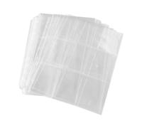 SMASOLO Pochettes Photo Transparentes 50 Pcs Pages D’Album Photo Perforées 11 Trous Compatibles Classeur à 3 Anneaux Format A4 3 Pouces Protection et Rangement Collection