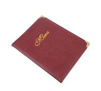 SMASOLO Porte Menu Cuir pour Restaurant Dossier de de Menus avec Coins Arrondis Support Pratique pour Cartes et Prix Design Simple et Usage Professionnel Bar et Maison