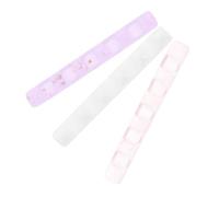 SMASOLO Porte-stylo Nail Art Multifonction Lot De 3 Pièces Transparent Taille Compacte En Acrylique Couleurs Pastel Pour Brosses Sourcils Et Calligraphie Décoration Bureau