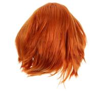 SMASOLO Postiche Courte Anime 30 Cm Synthétique Résistante la Chaleur Couleur K049-10, Postiche de Fête et Cosplay pour Adultes, Coiffure de Soirée Amusante et Déguisement Réaliste