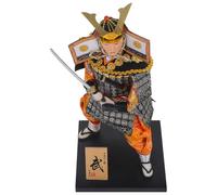 SMASOLO Poupée Samouraï Japonaise Artisanale 1 Pièce, Décoration Intérieure Style Japonerie, Ornement de Bureau Samouraï, Centre de Table pour Pendaison de Crémaillère, Figurine D’Art