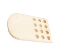 SMASOLO Présentoir en Bois Naturel pour Flacons D'huiles Essentielles, Porte-flacons 12 Emplacements, Support de Rangement Compact pour Aromathérapie, Organisateur Pratique pour Usage Domestique