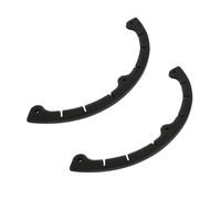 SMASOLO Protection de Bord en Caoutchouc pour Snowboard et Skateboards - Lot de 2 Pare-Chocs Anti-Impact 3 Trous Grosse Taille Noir - Accessoire Léger pour Protection Anti-Éclats et