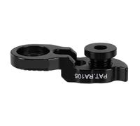 SMASOLO Rallonge de Patte de Dérailleur Arrière en Alliage d'Aluminium Noir avec Vis, Compatible Volants Inertie 34-52 Dents, Extension Cadre Vélo pour VTT et Route, Outil Entretien Vélo