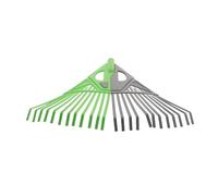 SMASOLO Râteau Jardin Plastique Robuste pour Herbe Tête Remplaçable Résistance à Usure Compatible avec Manches Multiples pour Pelouses et Massifs Fleuris
