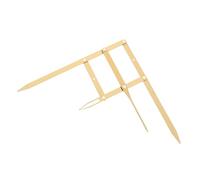 SMASOLO Règle à Sourcils en Acier Inoxydable Doré Taille Réglable Outil de Mesure des Sourcils Professionnel pour Maquillage Semi-permanent et Tatouage