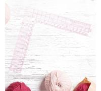 SMASOLO Règle de Couture Plastique Transparent Outil Professionnel pour Tailleur Équerre et Règle Courbe Précises pour Mesures de Vêtements et DIY