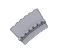 SMASOLO Repose-cuillère Silicone Gris Antidérapant pour Ustensiles de Cuisine Support de Rangement de Plan de Travail Porte Spatule et Louche Polyvalent