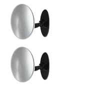 SMASOLO Rétroviseur Auxiliaire Automatique Grand Angle pour Voiture, Miroir Intérieur Ajustable 360°, Kit 2 Pièces Bande de Signalisation pour Angle Mort, Accessoires Auto Sécurité