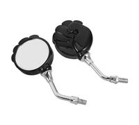 SMASOLO Rétroviseurs Latéraux Universels Noirs pour Moto et Scooter, M10, Paire de 2 Pièces, Miroirs Anti-vibration Résistants aux Intempéries, Compatible Guidon Standard, Vision