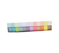 SMASOLO Ruban Adhésif Washi Décoratif 12 Rouleaux 15 Mm X 2 M Assortiment de Couleurs Pastel, Masking Tape pour Scrapbooking, Journal Intime et Loisirs Créatifs