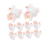 SMASOLO Sachets de Popcorn Artificiel Miniatures PVC Breloques DIY pour Bracelets Colliers Boucles Oreilles Décorations Variées par Sachet Style Aléatoire