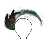 SMASOLO Serre-tête Plume de Paon Bohème Unisexe Accessoire de Fête et Cosplay Décoration Costume Élégant pour Femmes et Hommes