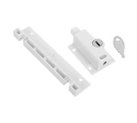 SMASOLO Serrure de Fenêtre Coulissante pour Portes Patio Limiteur Blanc pour Contrôle Ouverture et Protection Garçon Fille