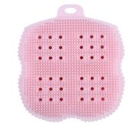 SMASOLO Serviette de Bain en Silicone Rose 1 Pièce Brosse de Bain Multifonctionnelle Douce pour Dos et Visage Épurateur de Dos Ergonomique Accessoire de Exfoliant pour Usage Quotidien