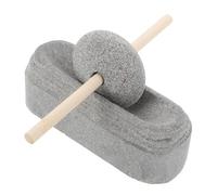 SMASOLO Set Stone Mortar And Pestle Manual Grinder Bowl For Traditional Chinese Medicine Stable Stone Mill For Home And Travel Use