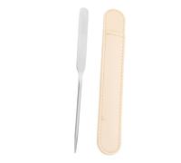 SMASOLO Spatule Acier Inoxydable Multifonction pour Maquillage et Ongles Outil Compact de Mélange Cosmétique Palette Portable pour Fond de Teint Masques et Nail Art