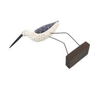 SMASOLO Statue Bois Mouette Décorative Rustique Sculpture Oiseau Marin pour Décoration Intérieure et Extérieure Figurine Animalière Plage Vintage Ornement Résistant et Charmant