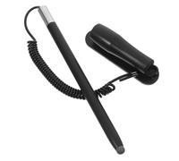 SMASOLO Stylet Capacitif à Ressort avec Porte-Stylet pour Smartphones et Tablettes, Pointe Souple, Rétractable, Compatible Écrans Tactiles, Noir, Usage Automobile et Bureautique