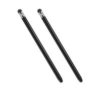 SMASOLO Stylet pour Écran Tactile Capacitif 2 Pièces Stylo Capacitif Métallique Rond Noir pour Tablette Et Smartphone Usage Polyvalent Numérique Écriture Fluide Et Sensibilité Élevée