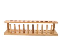 SMASOLO Support Bois pour Tubes à Essai Porte-éprouvettes Portable pour Laboratoire Adapté Aux Tubes Essai Éprouvette Support Bois Polyvalent