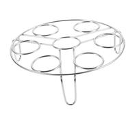 SMASOLO Support Cuisson Vapeur Œufs Inox Casier Multifonction Acier Résistant Chaleur pour Cuisine Plateau Vapeur pour Pot-in-pot Accessoire Cuisson Pratique