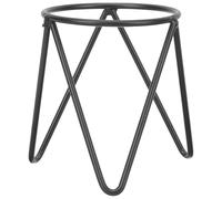 SMASOLO Support de Boule de Cristal en Métal Noir Petit Porte-Vase Géométrique Nordique Base pour Sphère Décorative et Hydroponie Présentoir pour Décoration Intérieure et Bureau