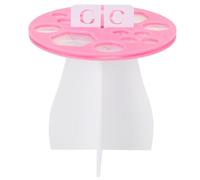 SMASOLO Support de Pinceaux de Maquillage Rose Organisateur de Rangement pour Pinceaux Cosmétiques Séchage et Présentation pour Salle de Bain et Coiffeuse