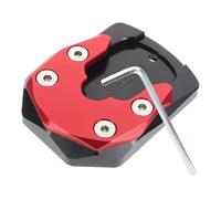 SMASOLO Support de Stationnement Latéral Rouge en Alliage D'aluminium pour Scooter Xmax300/xmax250, Extension Béquille Agrandie Plaque Antidérapante, Accessoire Moto pour Stabilité