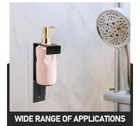 SMASOLO Support Mural Distributeur Savon Lotion Acier Inoxydable Résistant à Eau pour Salle de Bain Porte-shampoing Solide et Anti-Corrosion Installation Facile et Stable