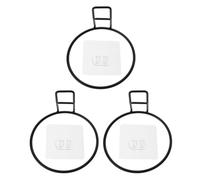 SMASOLO Support pour Gamelle d'alimentation pour Chien Bords Arrondis Ensemble Mural 3 Pièces pour Animaux Domestiques