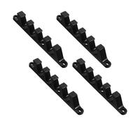 SMASOLO Supports de Réglage Plastique 5 Positions pour Chaise Longue Pliable D'extérieur, Ajusteur Robuste Noir, Accessoires Remplacement Fauteuil Incliné, Utilisation Jardin et Balcon,